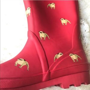 ISO ISO ISO!! J. Crew RAIN BOOTS W/ BULLDOGS